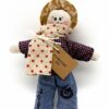 Hand-sewn Año Viejo doll 2025 with AI symbol embroidery New Year's ritual Hand-sewn Año Viejo doll 2025 with AI symbol embroidery New Year's ritual