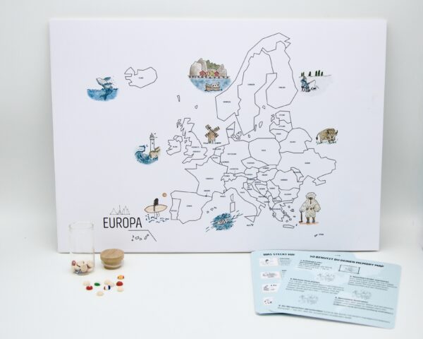 Memory Map Europa Edition — handgezeichnete Reisekarte in Aquarell und Fineliner towhom.de Memory Map Europa Edition — handgezeichnete Reisekarte in Aquarell und Fineliner towhom.de